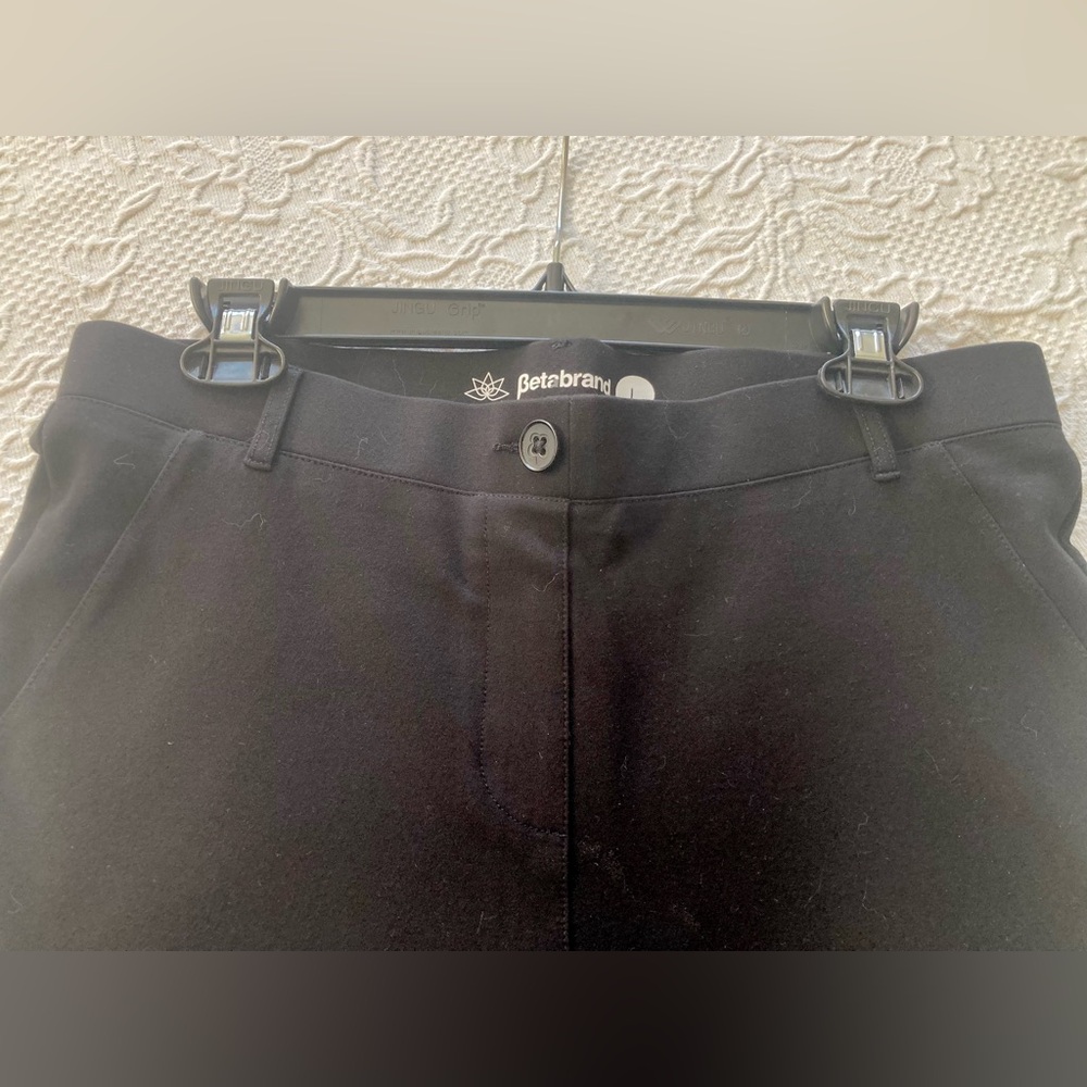 Betabrand Black Leg Large Pants - Picture 3 of 6